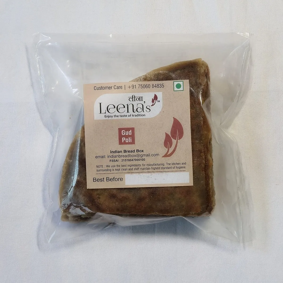 Gud poli — freshly made Indian flatbread